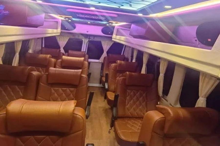 Tempo traveller, mini bus and car rental service in Bangalore by Kusha Tours with comfortable travel experience